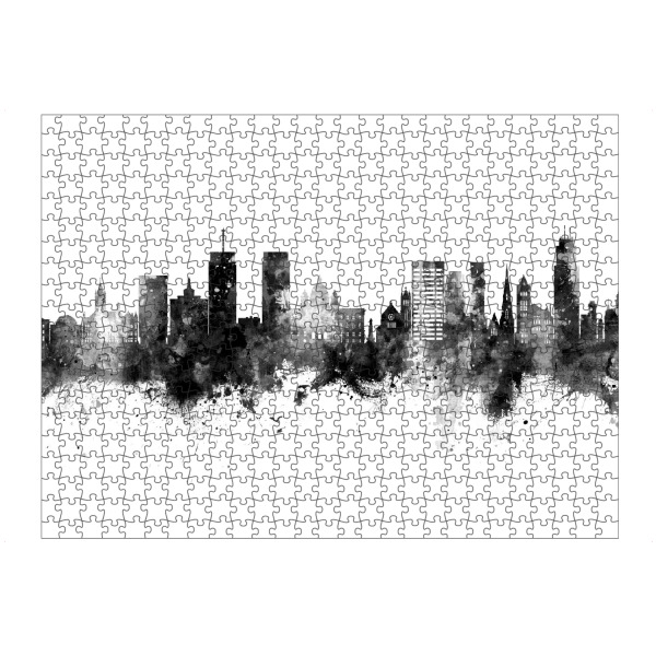 artboxONE Puzzle "Syracuse New York Skyline Black" artboxONE - Städte,Schwarzweiß