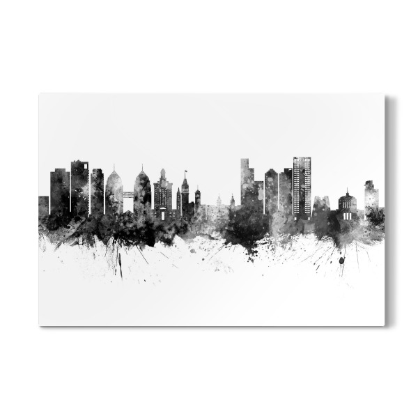 Galerie-Print "Oakland California Skyline Black" 30x20 cm artboxONE