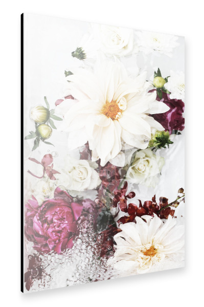 Alu-Dibond "Modern Abstract Floral Artwork" 30x20 cm artboxONE
