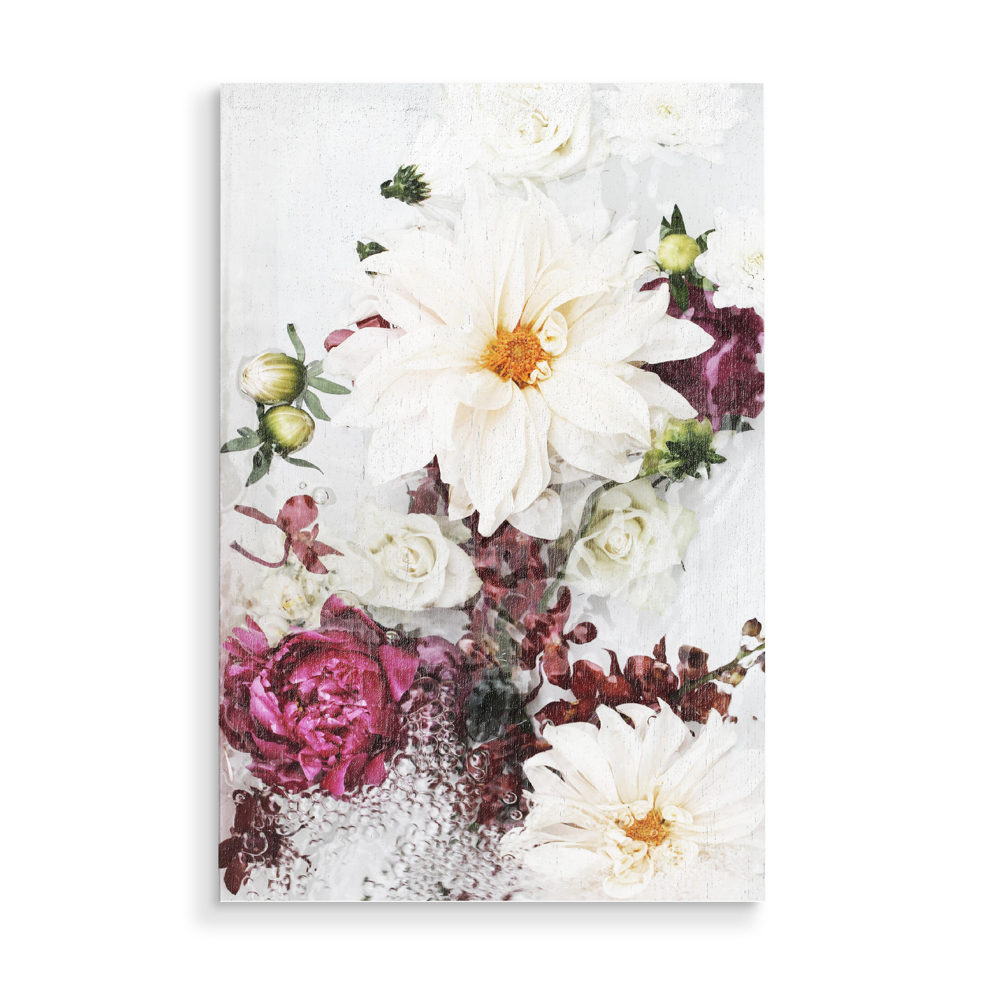 Holzbild "Modern Abstract Floral Artwork" artboxONE - Natur,Floral,Abstrakt