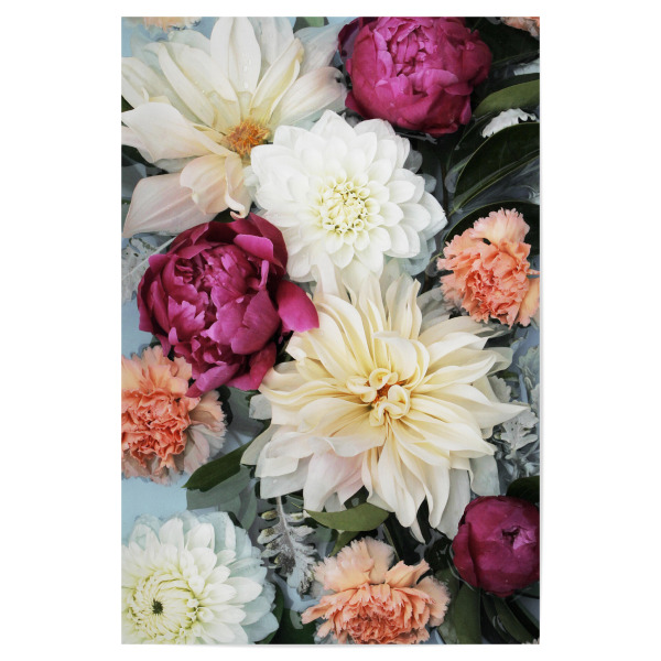 Poster 30x20 cm "Colourful Floral Abstract Artwork" artboxONE - Natur,Floral,Für Mama