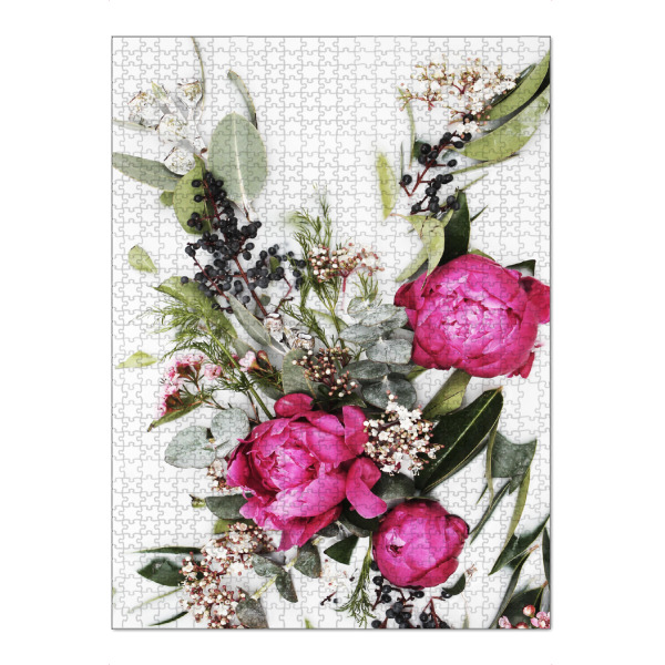Puzzle Ravensburger "Pink Peony Native Florals Artwork" artboxONE - Natur,Floral,Für Mama