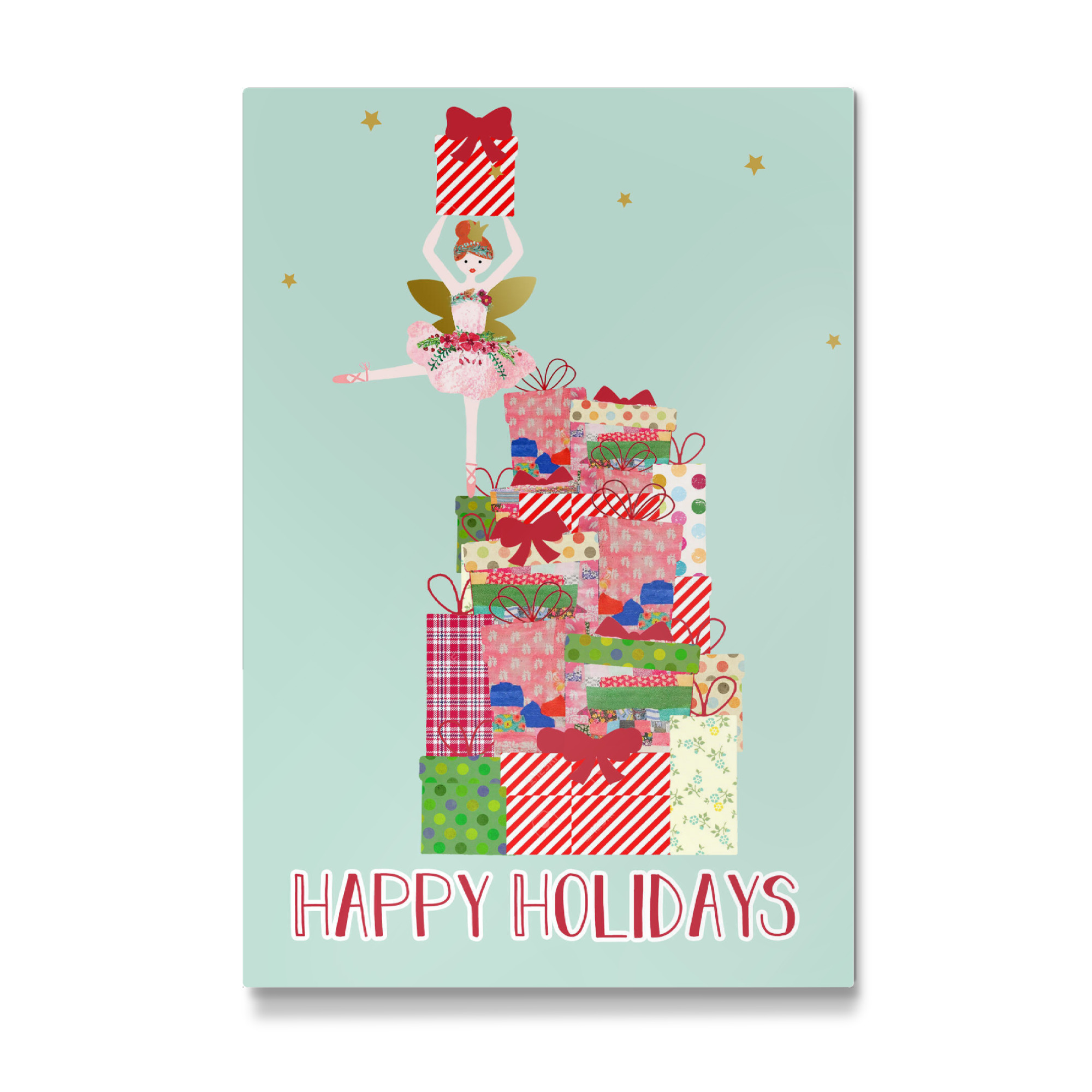 Galerie-Print "Happy Holidays Ballerina" 30x20 cm artboxONE