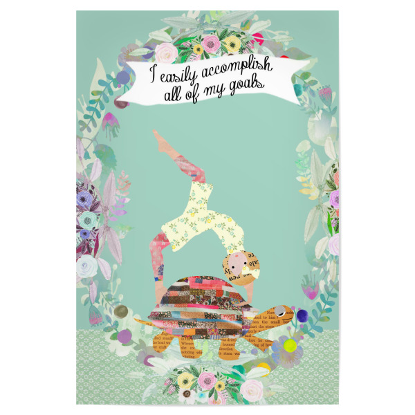 Poster "I easily accomplish my goals" artboxONE - Typografie,Natur,Tiere,Menschen