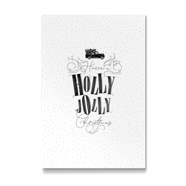 Galerie-Print "Holly jolly Christmas white" 30x20 cm artboxONE