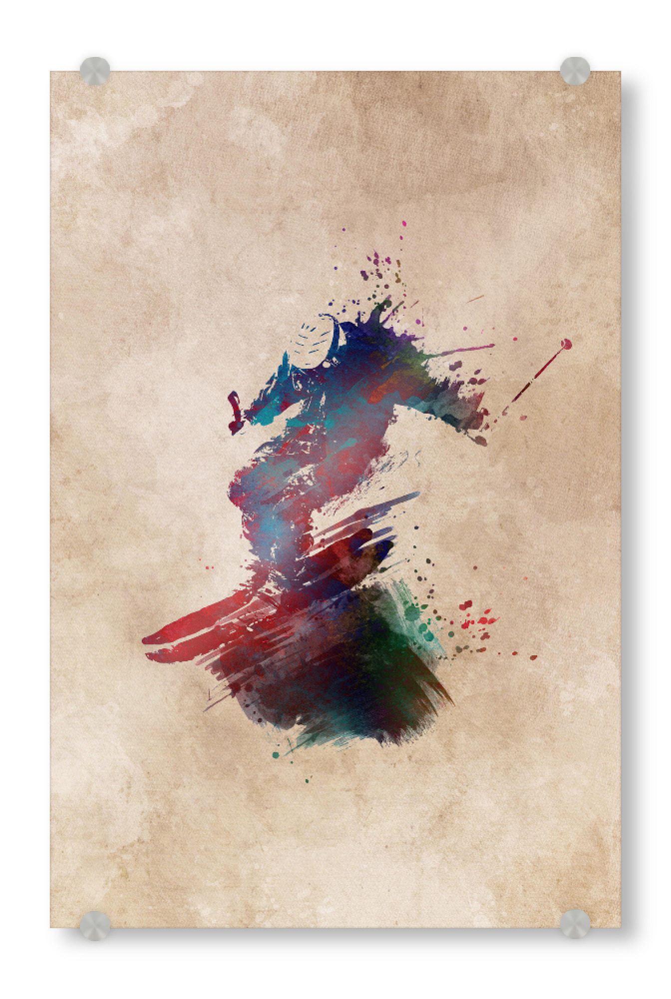 Acrylglasbild "Ski sport art" artboxONE - Sport