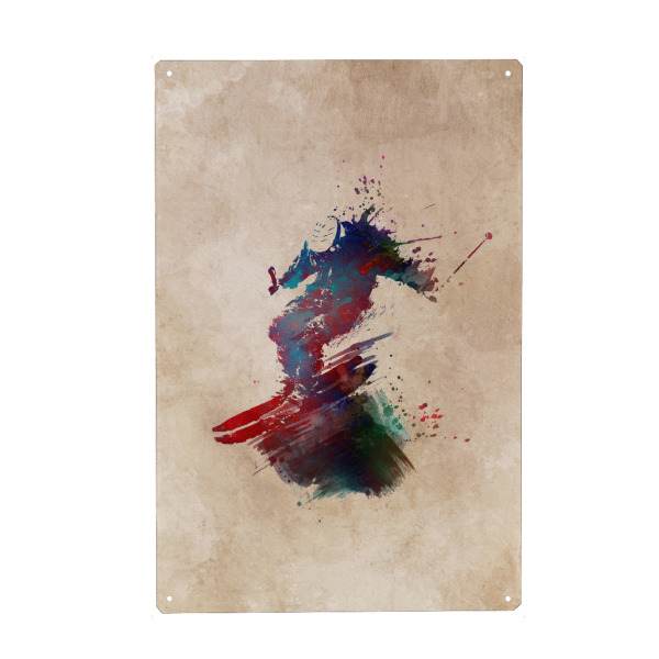 Metall Poster "Ski sport art" artboxONE - Sport