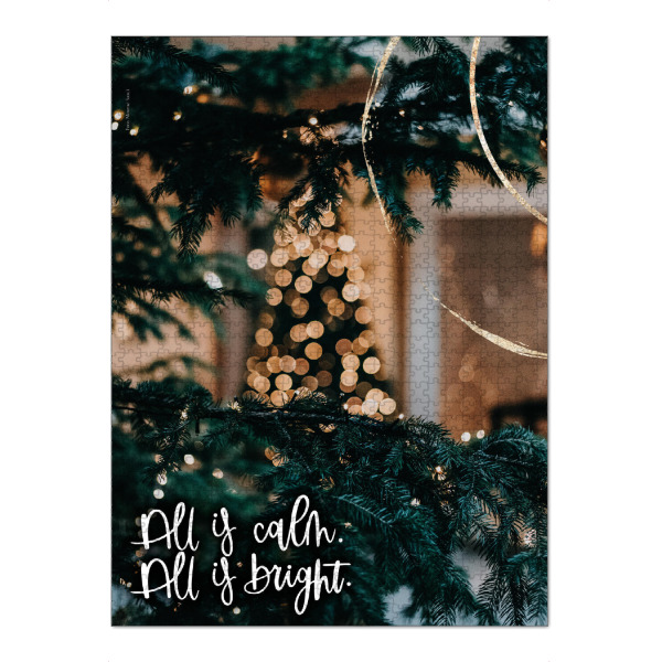 Puzzle Ravensburger "Calm and Bright" artboxONE - Typografie,Natur,Weihnachten