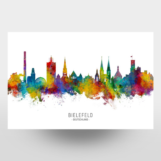 Bielefeld Germany Skyline txt