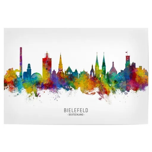ArtboxONE Poster 30x20 Cm Berlin Skyline – Hochwertiger Kunstdruck Auf Fotopapier 233 G/m², Design Von Paul Rommer