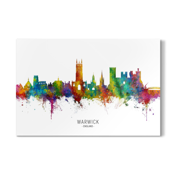 Galerie-Print "Warwick England Skyline txt" 30x20 cm artboxONE
