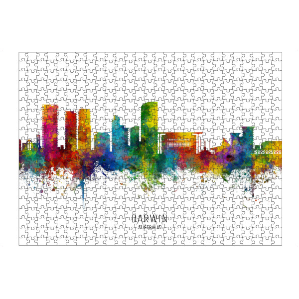 artboxONE Puzzle "Darwin Australia Skyline txt" artboxONE - Städte