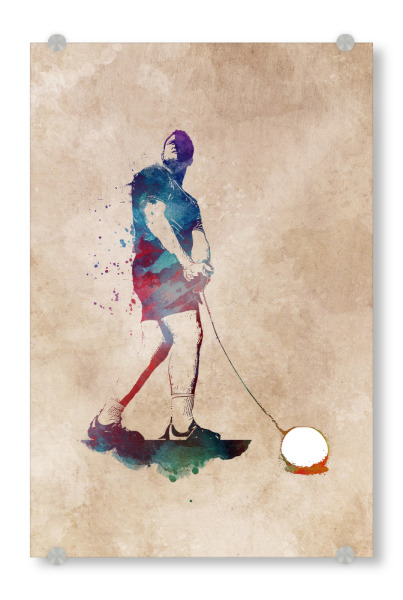 Acrylglasbild "Hammer throw sport art" artboxONE - Sport - Hammer throw,Athletic,Sport,Sports,Digital art,Hammerwerfen,Hammer,Olympic,Olympisch