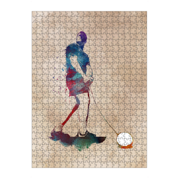 Puzzle Ravensburger "Hammer throw sport art" artboxONE - Sport - Hammer throw,Athletic,Sport,Sports,Digital art,Hammerwerfen,Hammer,Olympic,Olympisch