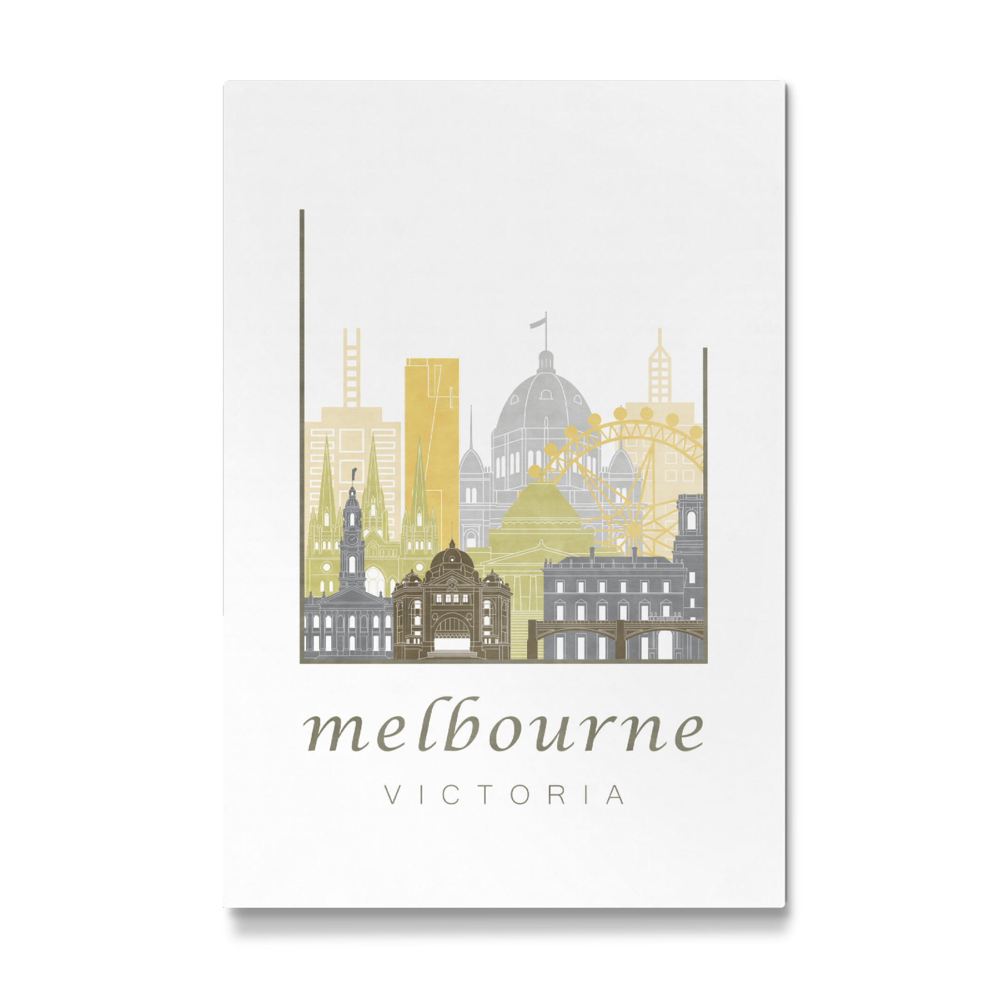 Galerie-Print "Melbourne skyline desert" 75x50 cm artboxONE