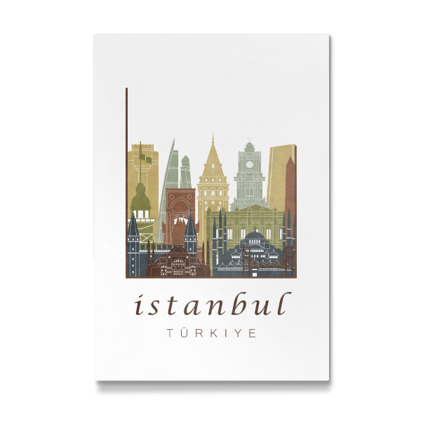 Galerie-Print "Istanbul skyline light brown" 30x20 cm artboxONE