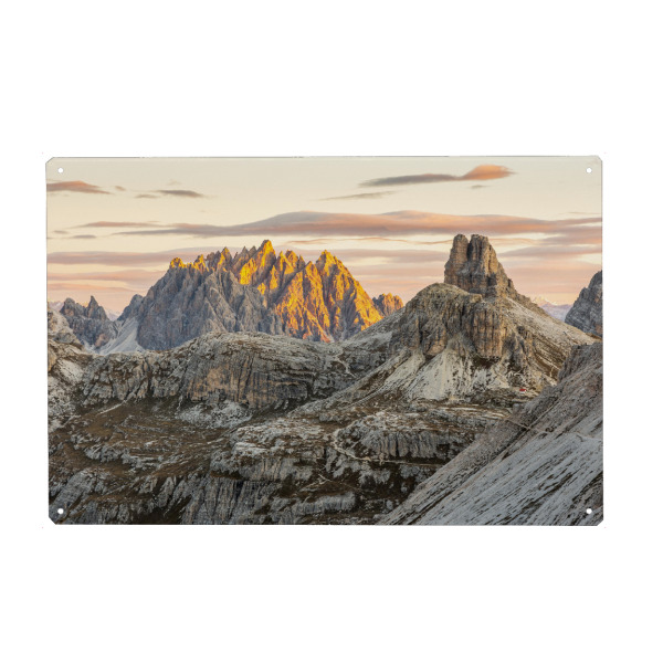 Metall Poster "Haunoldgruppe Dolomiten" artboxONE - Natur,Reise,Reise / Länder