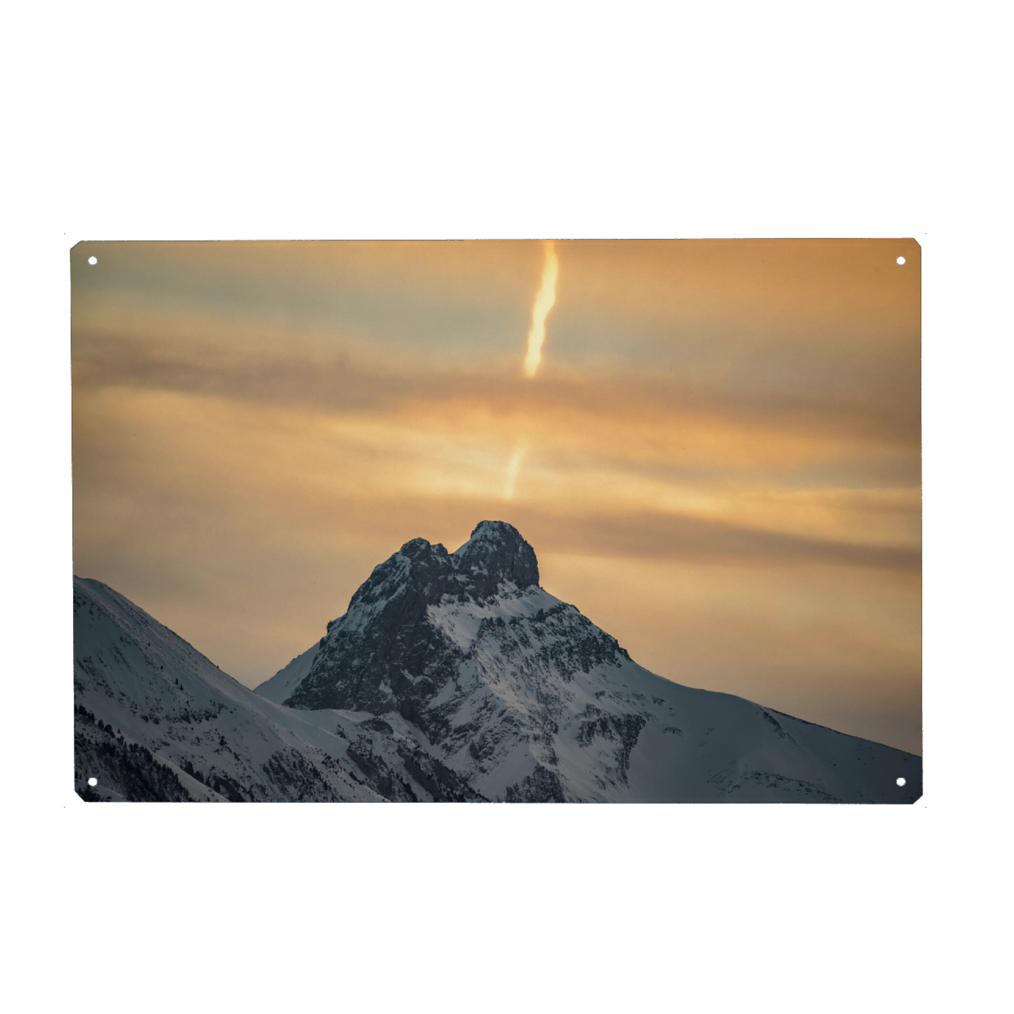 Metall Poster "Glimpse of Dawn" artboxONE - Natur