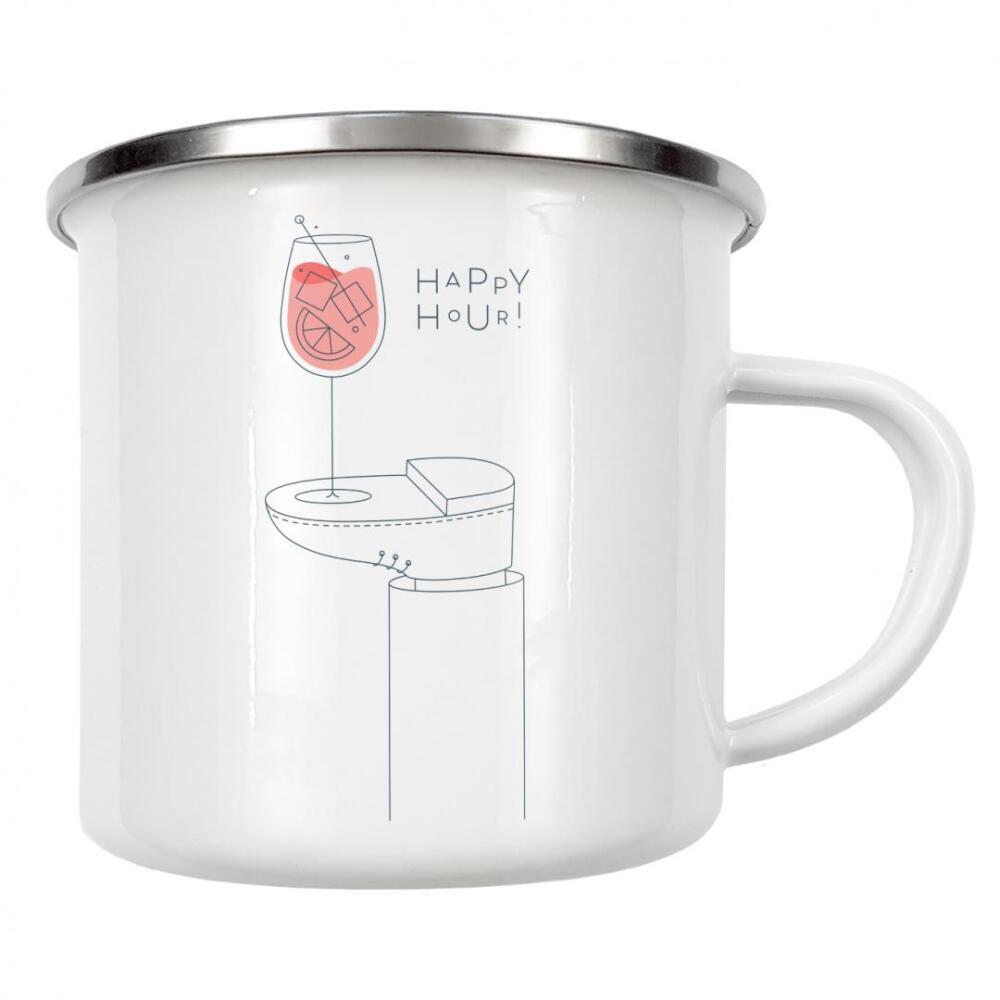 Emaille Tasse "Spritz-Cocktailglas" artboxONE - Essen & Trinken,Essen & Trinken / Alkohol