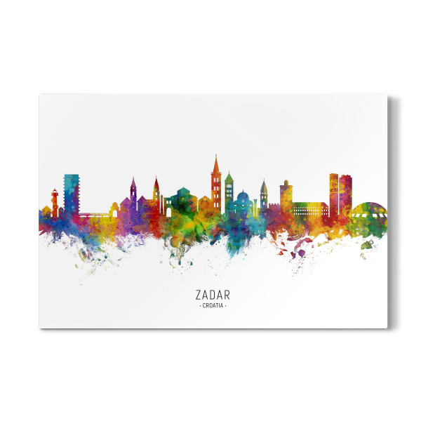 Galerie-Print "Zadar Croatia Skyline txt" 30x20 cm artboxONE