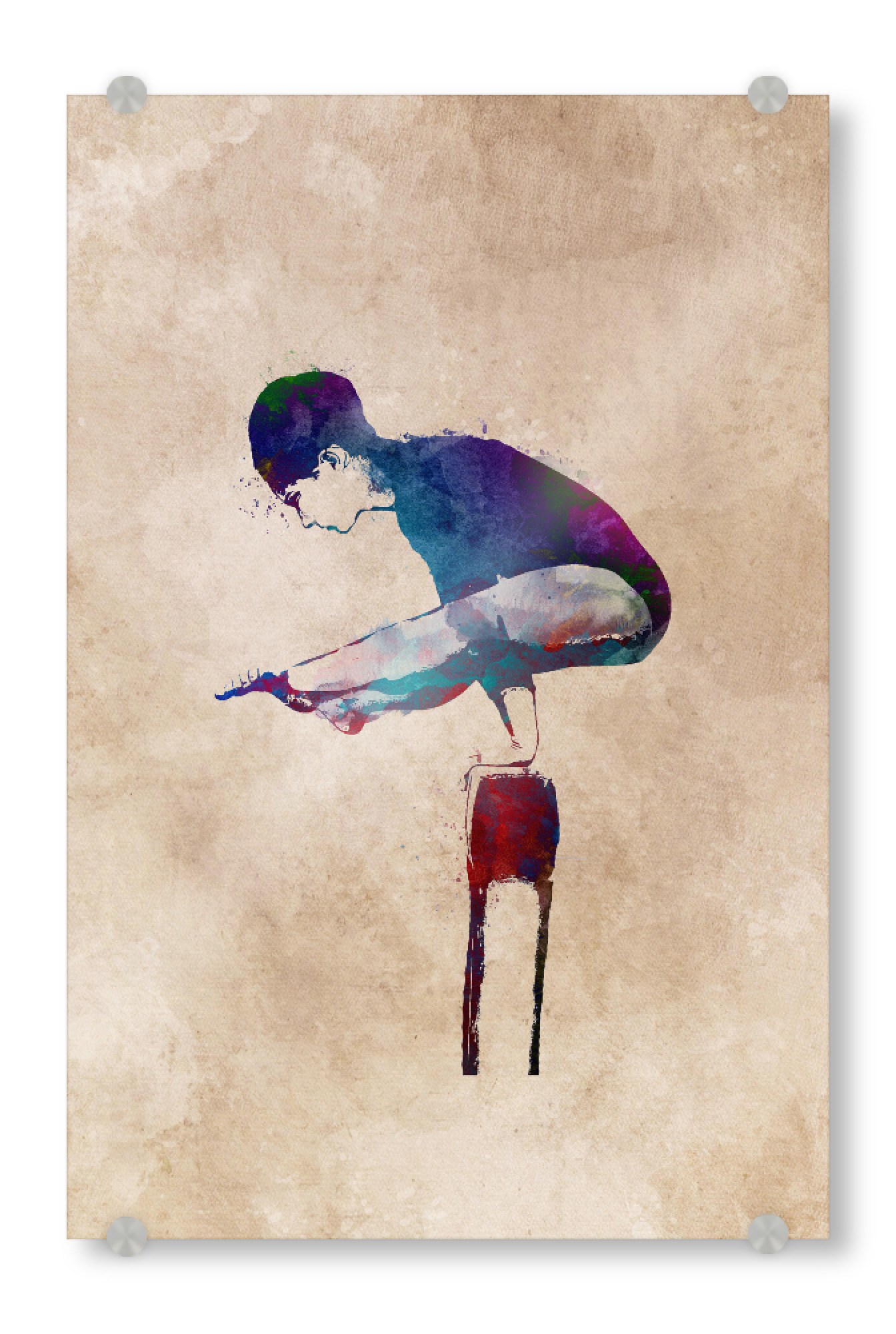 Acrylglasbild "Gymnast sport art" artboxONE - Sport