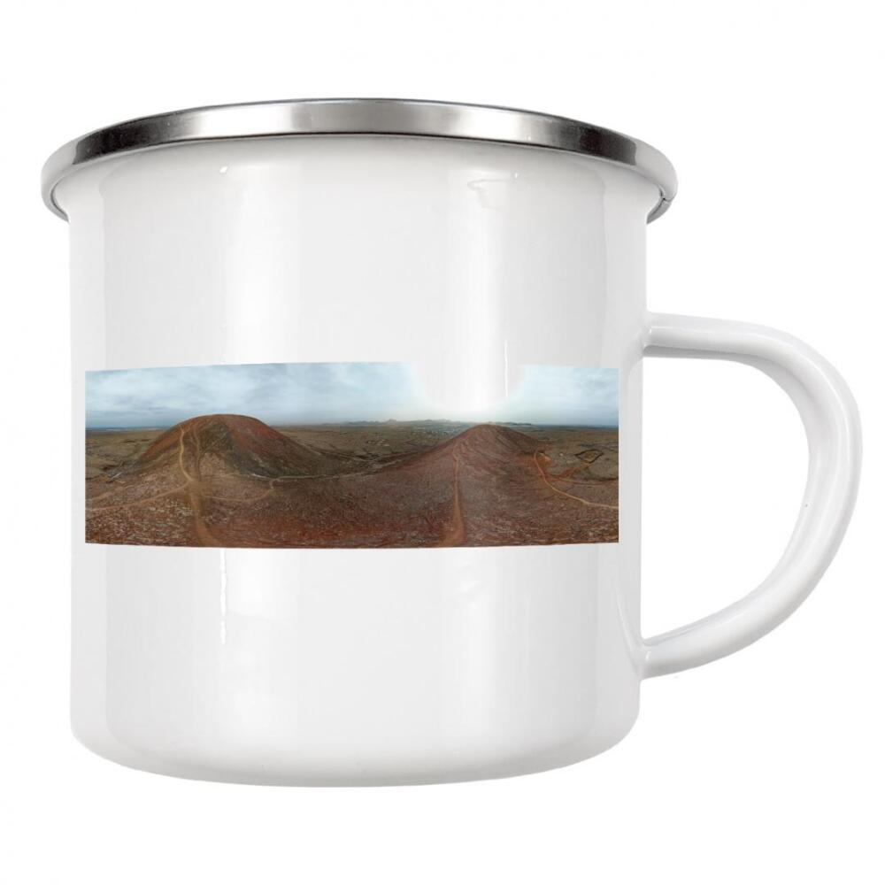 Emaille Tasse "Fuerteventura - Calderon Hondo,Top" artboxONE - Natur,Reise,Reise / Strand und Meer,Reise / Länder