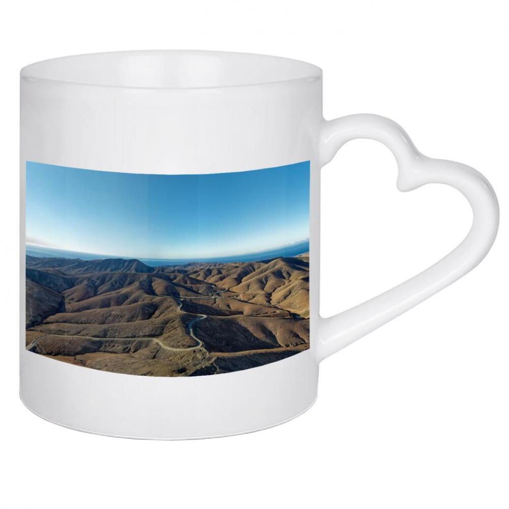Herztasse "Fuerteventura - Bergpass Cardon" artboxONE - Natur,Reise,Reise / Strand und Meer,Reise / Länder