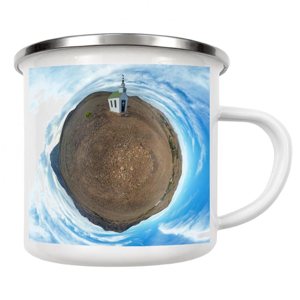 Emaille Tasse "Fuerteventura - Ermita de Violante" artboxONE - Natur,Reise,Architektur,Reise / Strand und Meer,Reise / Länder