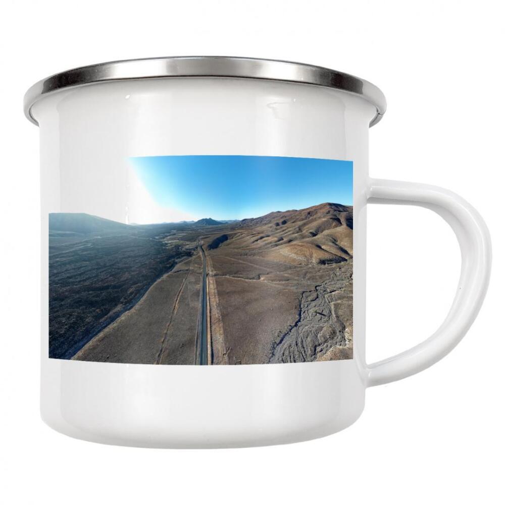 Emaille Tasse "Fuerteventura -St. Pozo Negro;West" artboxONE - Natur,Reise,Reise / Strand und Meer,Reise / Länder