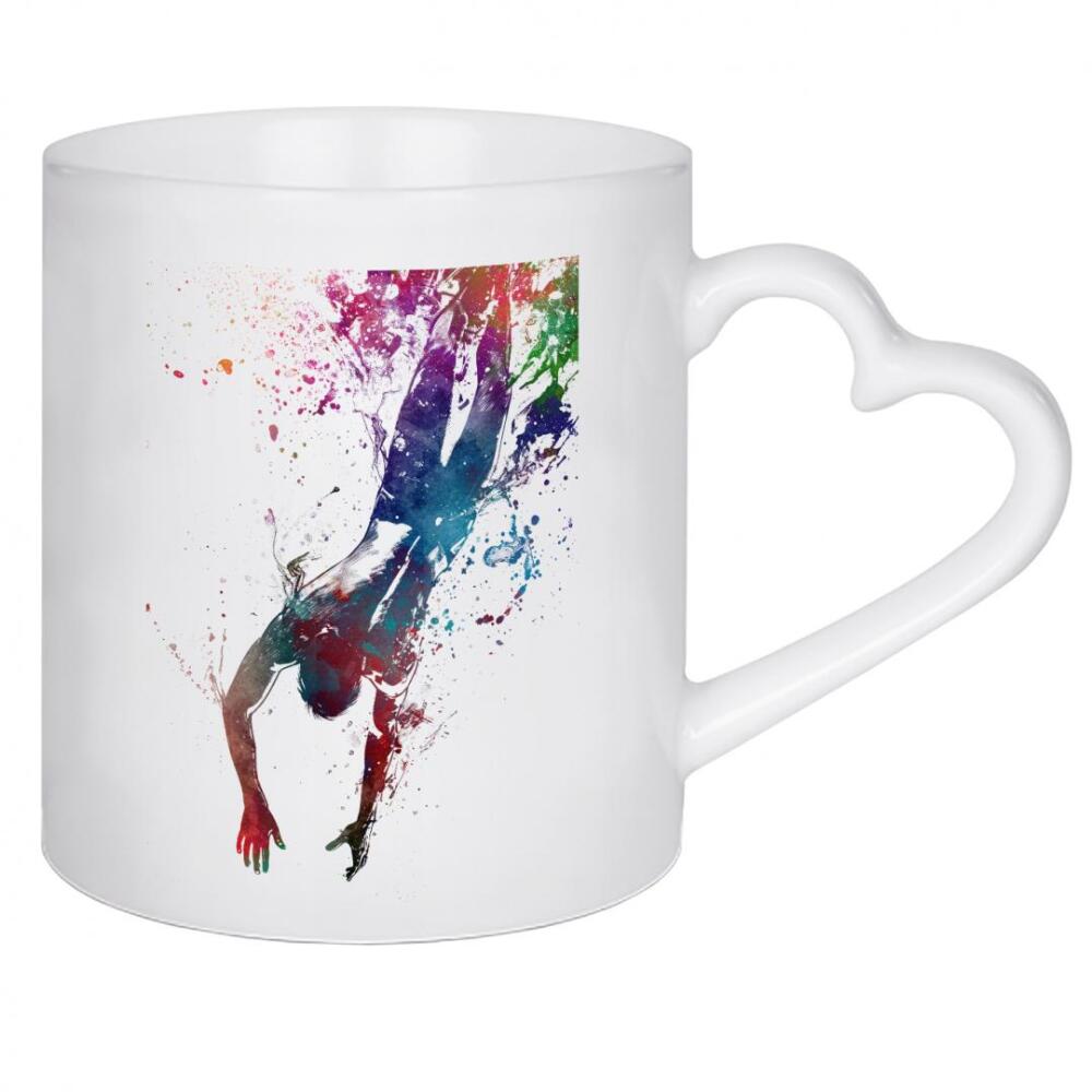 Herztasse "Schwimmsportkunst M" artboxONE - Sport,Sport / Sommerspiele - Schwimmen,Schwimmer,Schwimmen,Tauchen,Wasser,Sport