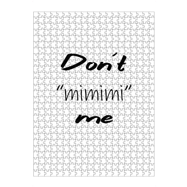 Puzzle Ravensburger "Kein Gemecker - mimimi" artboxONE - Typografie,Schwarzweiß,Lustig