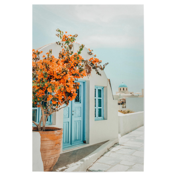 Poster "Greece Airbnb, Greece Photography" artboxONE - Städte,Architektur