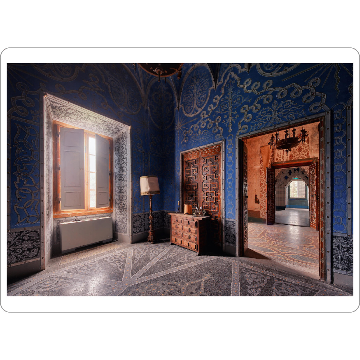 Tischset "Window in Blue" artboxONE - Architektur