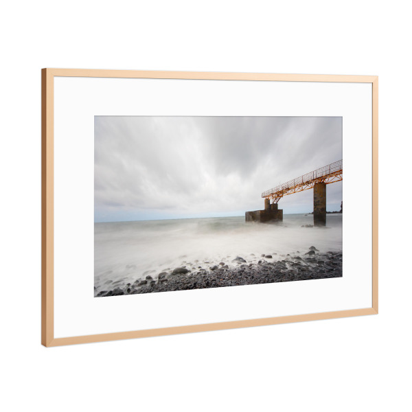 Poster mit Rahmen Kupfer "Black Stones" artboxONE - Natur,Reise,Architektur
