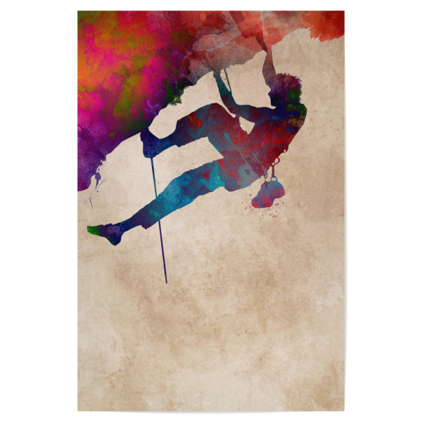Poster 30x20 cm "Climber sport art" artboxONE - Sport,Sport / Motivation