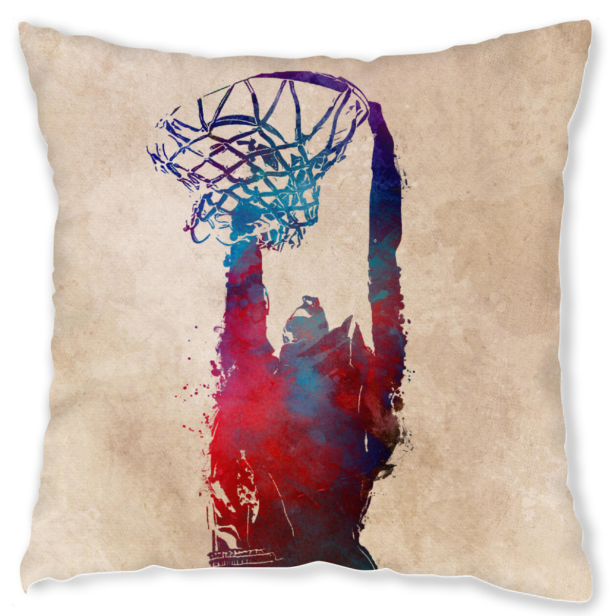 Design-Kissen "Basketball art" artboxONE - Sport - Basketball,Player,Sports,Team,Fan,Digital art,Art,Sport,Ballsport,Ball,Spiel,Game,Korb