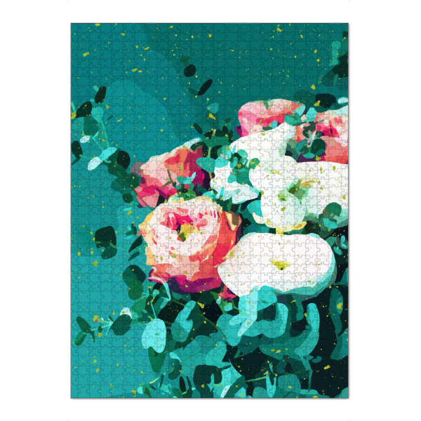 Puzzle Ravensburger "Floral & Confetti" artboxONE - Natur,Floral