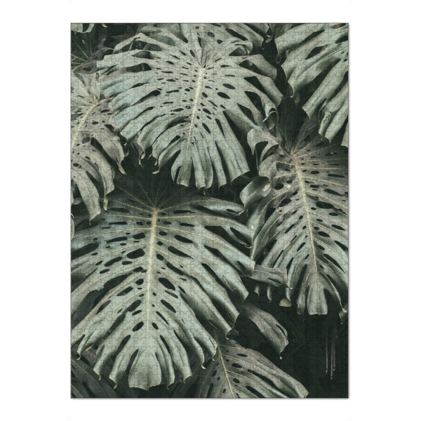 Puzzle Ravensburger "Green Monstera Leaves" artboxONE - Natur,Floral