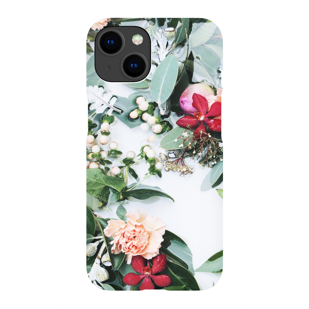 "Green Leaves Botanical Artwork"für iPhone - Premium-Case Handyhülle artboxONE