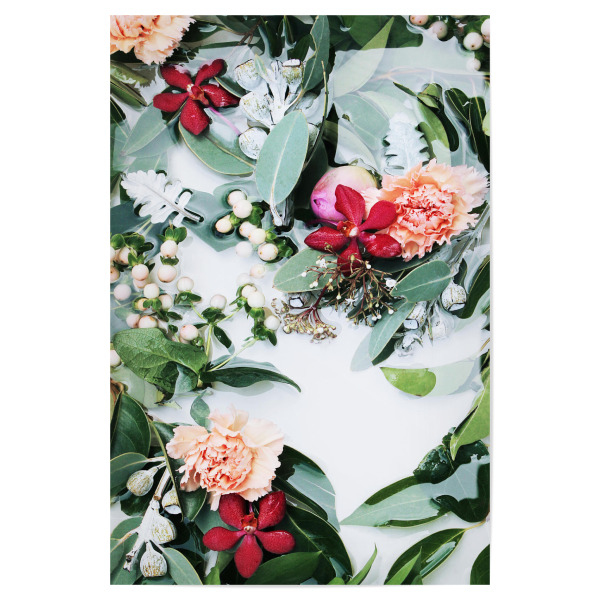 Poster "Green Leaves Botanical Artwork" artboxONE - Natur,Floral,Für Mama