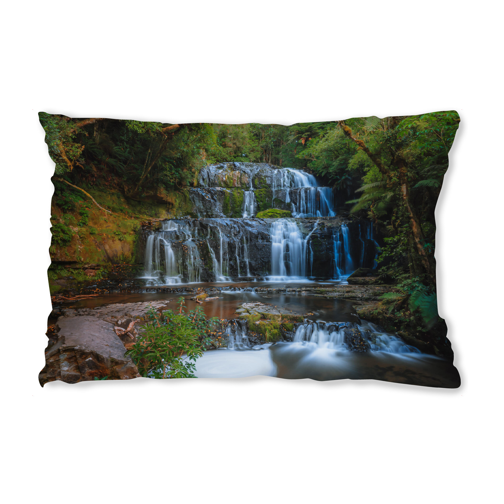 Design-Kissen "Purakaunui Wasserfall" artboxONE - Natur,Reise / Länder