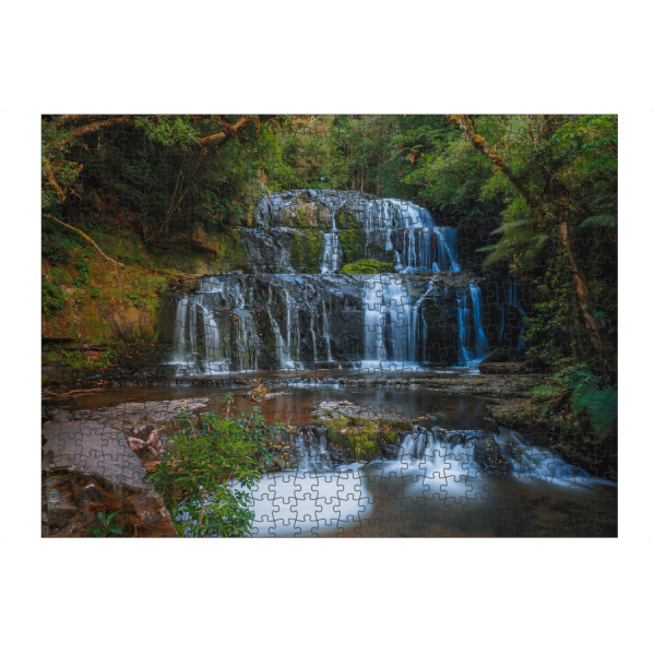 Puzzle Ravensburger "Purakaunui Wasserfall" artboxONE - Natur,Reise / Länder