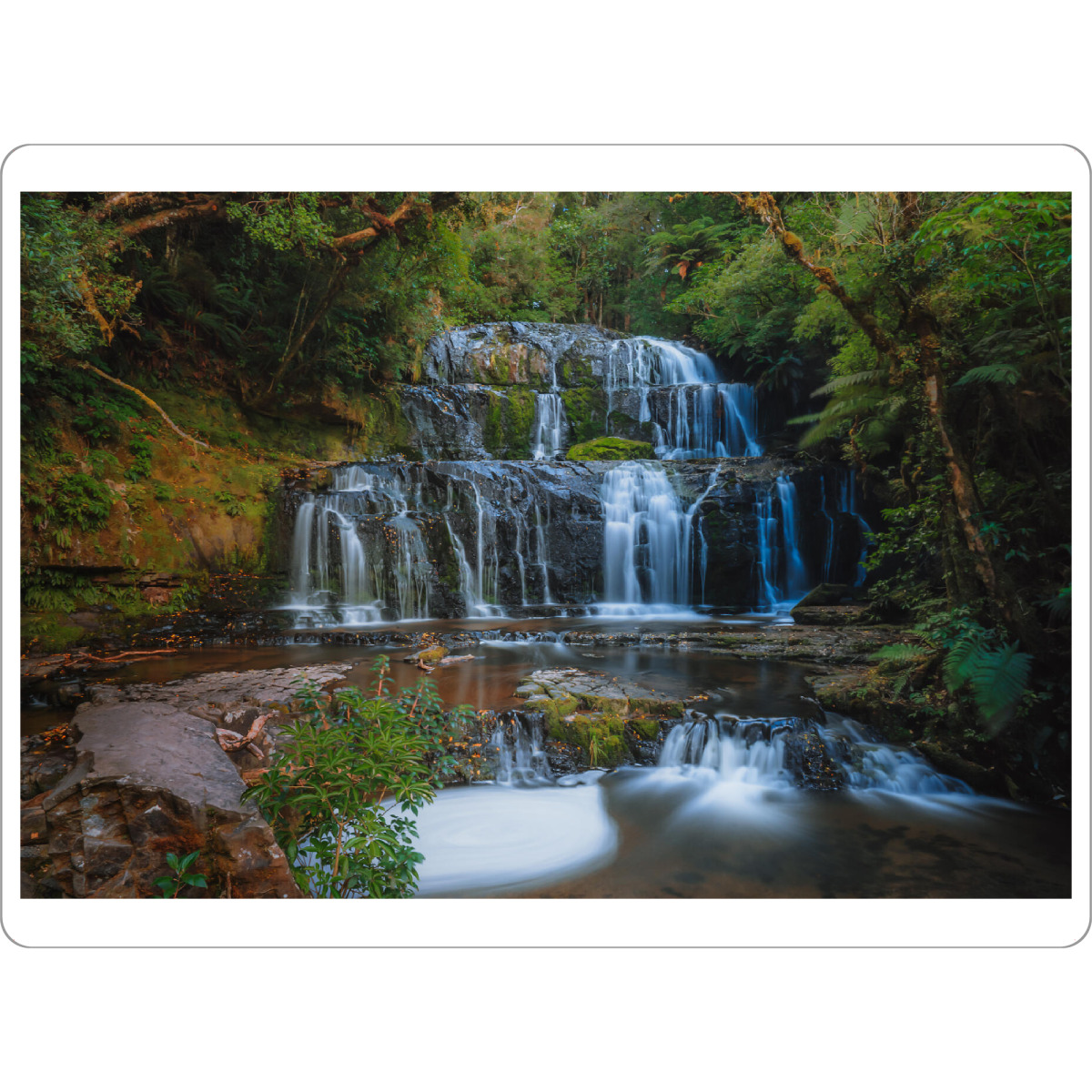 Tischset "Purakaunui Wasserfall" artboxONE - Natur,Reise / Länder