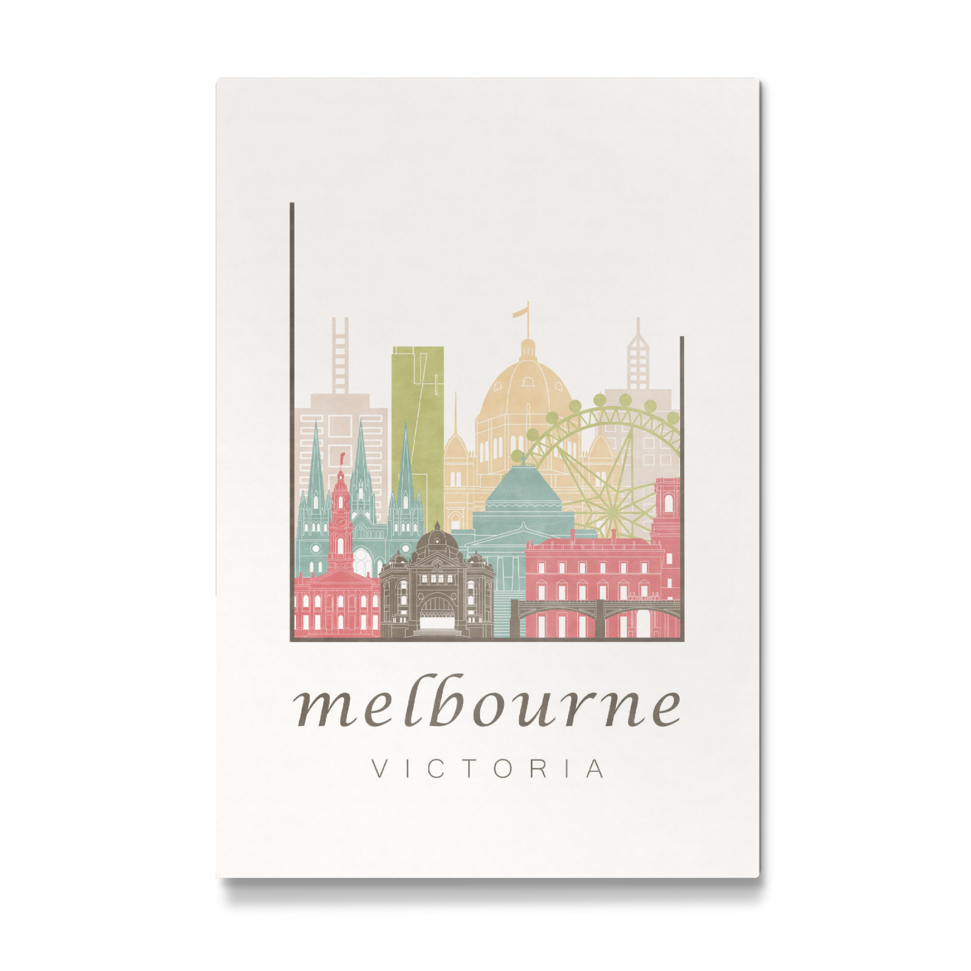 Galerie-Print "Melbourne skyline pastel" 75x50 cm artboxONE