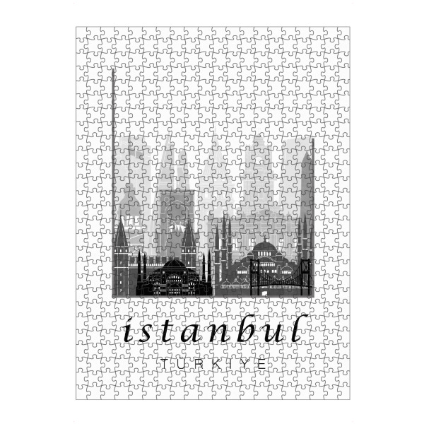 artboxONE Puzzle "Istanbul skyline black & white" artboxONE - Städte,Schwarzweiß,Architektur,Städte / Istanbul