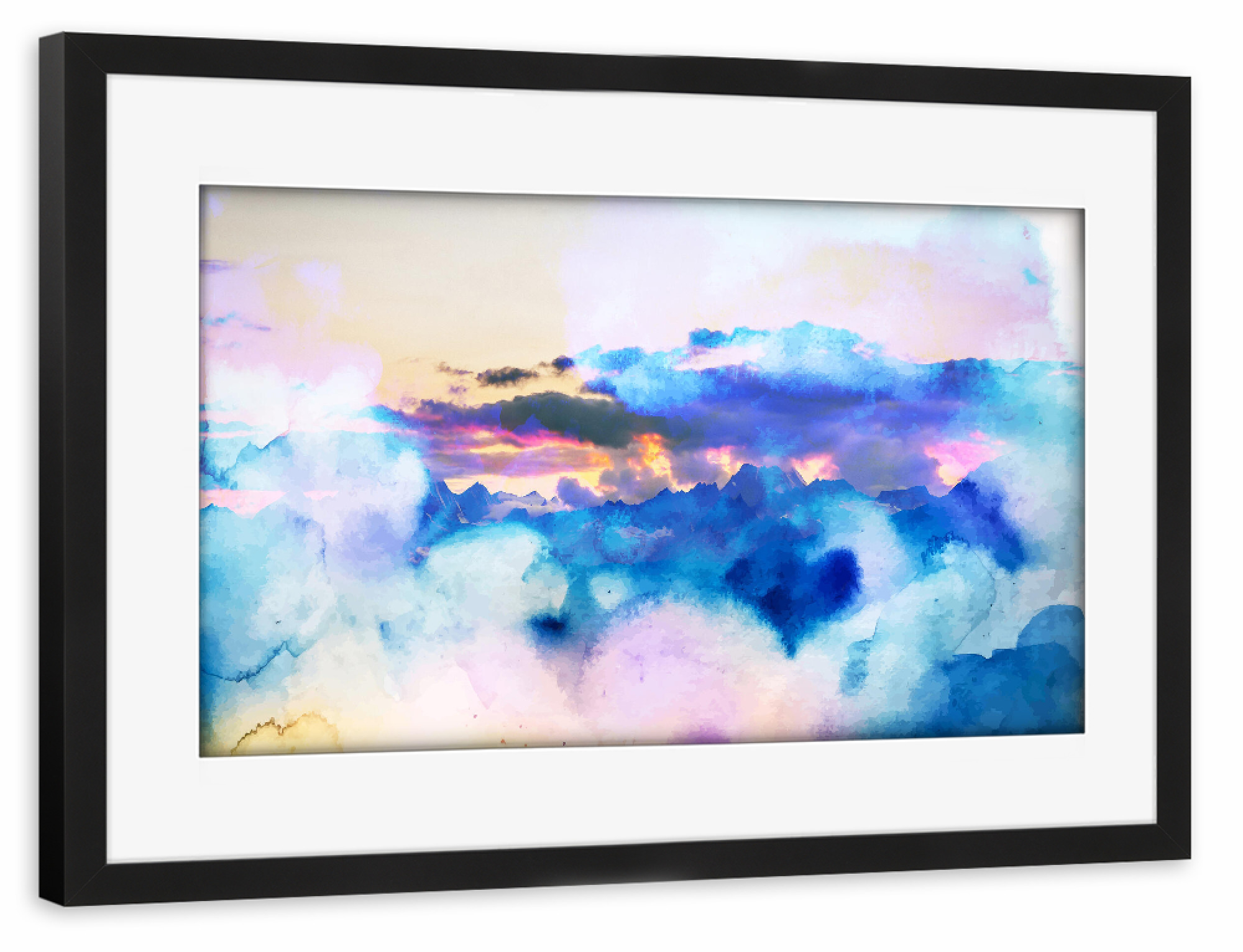 Poster mit Rahmen schwarz "Dreamy Nature" artboxONE - Natur