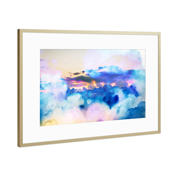 Poster mit Rahmen Gold "Dreamy Nature" artboxONE - Natur