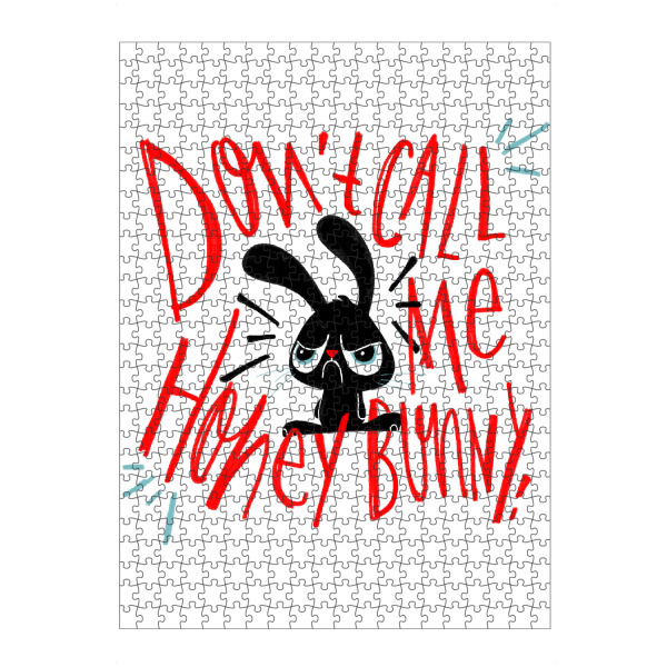 artboxONE Puzzle "No Honey Bunny" artboxONE - Typografie,Tiere,Comic,Lustig