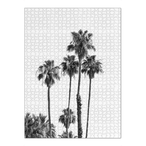Puzzle Ravensburger "Palmen in Monochrom" artboxONE - Natur,Schwarzweiß,Reise / Strand und Meer