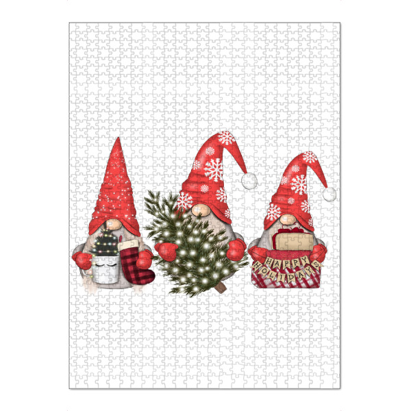 Puzzle Ravensburger "Gnome For Holidays" artboxONE - Für Kinder,Weihnachten,Lustig